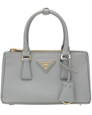 Prada Galleria Shoulder Bag - Gray