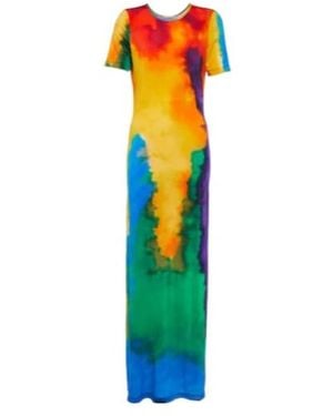 Rabanne Printed Maxi Dress - Blue