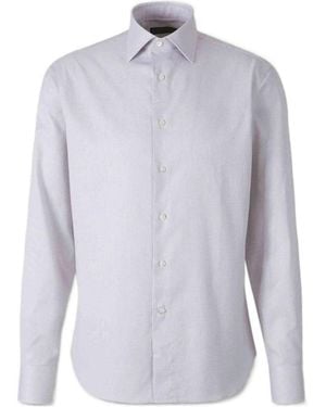 Canali Micro-Plaid Regular-Fit Shirt - Blue