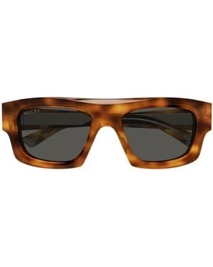 Gucci Eyewear Square-Frame Sunglasses - Multicolour