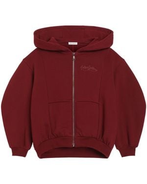 Dolce & Gabbana Long-Sleeve Hooded Sweatshirt - Red