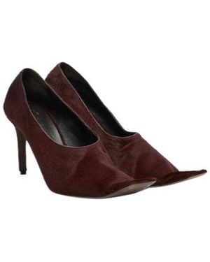 KHAITE Marlene Calf Hair Court Shoes - Brown