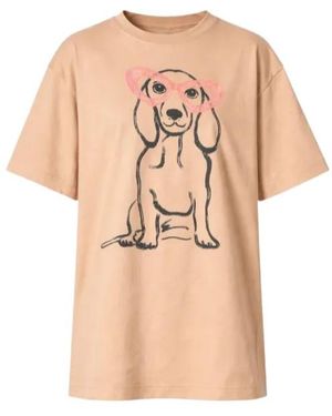 Twinset Dog-Print T-Shirt - Natural