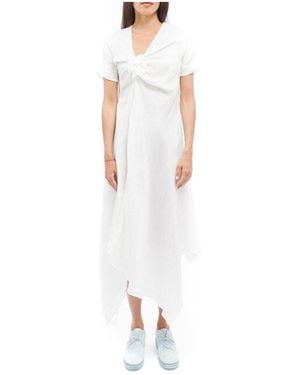 Marc Le Bihan Pleated Dress - White