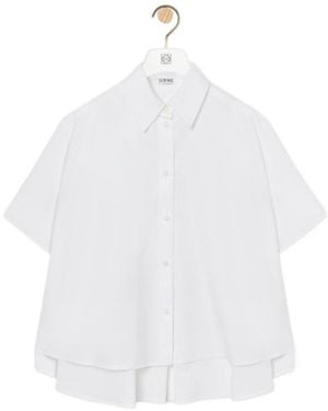 Loewe Collared Short-Sleeved Shirt - White