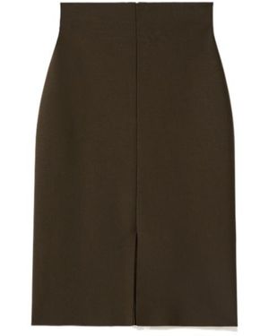 JOSEPH Safir Back-Zip Midi Skirt - Green