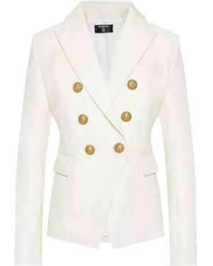 Balmain Classic 6-Buttoned Blazer - White