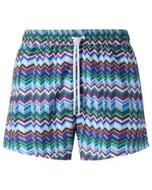 Missoni Chevron Swim Shorts - Blue