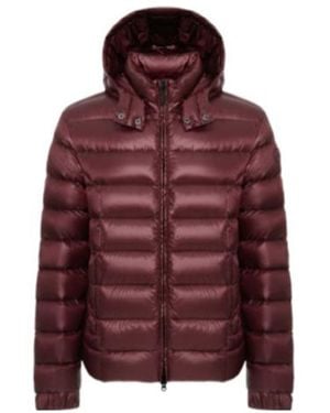 Colmar Shiny Down Jacket With Detachable Hood - Red