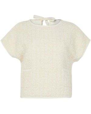 Moncler Short-Sleeved Top - White