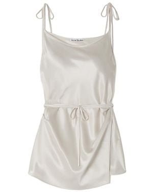 Acne Studios Satin Wrap Sling - White
