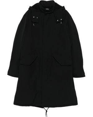 A.P.C. Single-Breasted Coat - Black
