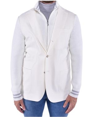 Eleventy Bi Mat Blazer Jacket - Blue