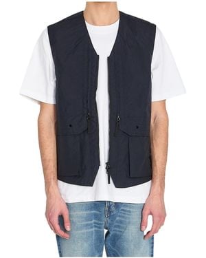 Stone Island Zipped Vest - Blue