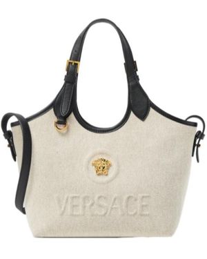 Versace La Medusa Mini Tote Bag - White