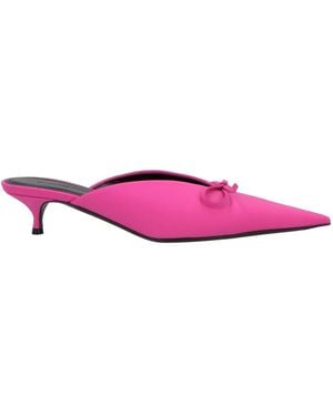 Balenciaga Bow-Adorned Mules - Pink