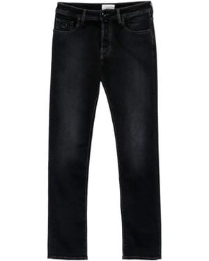 Jacob Cohen Logo-Patch Slim-Fit Jeans - Black