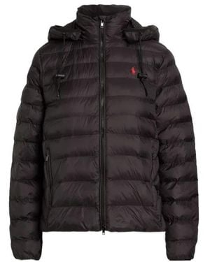 Ralph Lauren Polo Water-Resistant Packable Hooded Jacket - Black