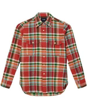 Drake's Long Sleeve Shirt - Red