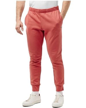 Lacoste Stylish Cotton Trousers - Red