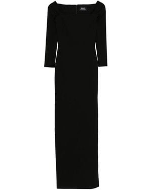 Solace London London Lolita Split Maxi Dress - Black