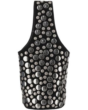 KHAITE Livia Small Studded Tote Bag - Black