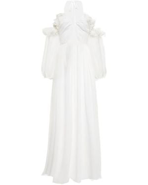 Giambattista Valli Off-The-Shoulder Silk Gown - White