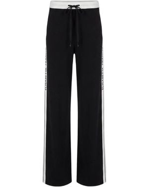 Elisabetta Franchi Striped Drawstring Joggers - Black