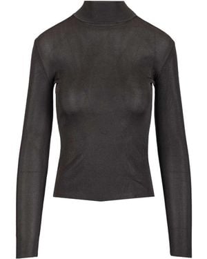Self-Portrait Knit Top - Black