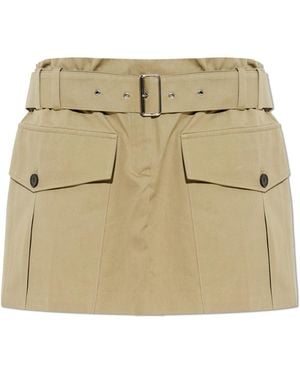 IRO Belt Loop Mini Skirt - Natural