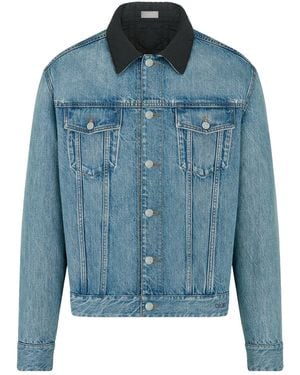 Dior Homme Reversible Cannage Jean Jacket - Blue