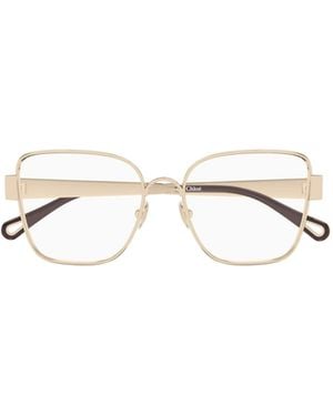 Chloé Chloé Eyewear Butterfly Frame Glasses - White