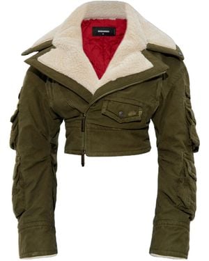 DSquared² Dyed Pocket Detailed Jacket - Green