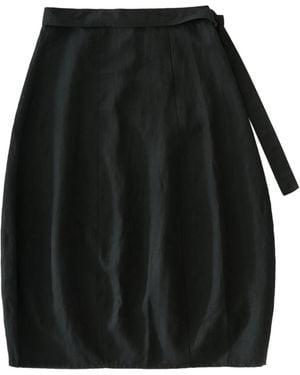 Studio Nicholson Belted Wrap Skirt - Black