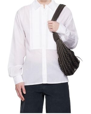 GIMAGUAS Alfred Pintucked Oversized Shirt - White