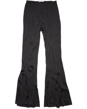 Acne Studios Flared High-Waisted Trousers - Black