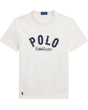 Polo Ralph Lauren Short-Sleeve Round-Neck T-Shirt - White