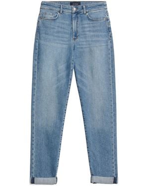 Sportmax Logo Patch Straight Leg Jeans - Blue