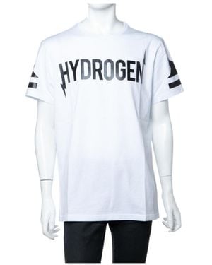 Hydrogen Logo Printed T-Shirt - White