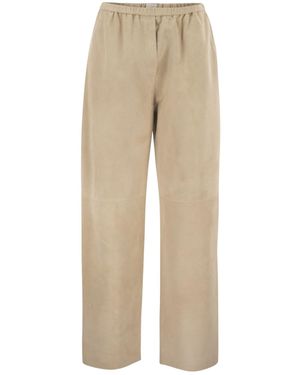 Antonelli Pants With Elasticated Waist - Natural