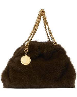 Stella McCartney Logo Charm Shoulder Bag - Brown