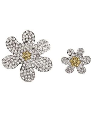 Marni Flower Brooch Two-Piece Set - White
