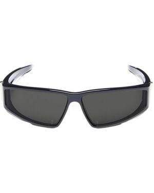 McQueen Eyewear Y2K Wraparound Sunglasses - White