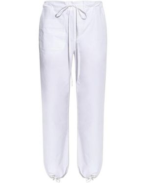 Victoria Beckham Drawstring Casual Trousers - White