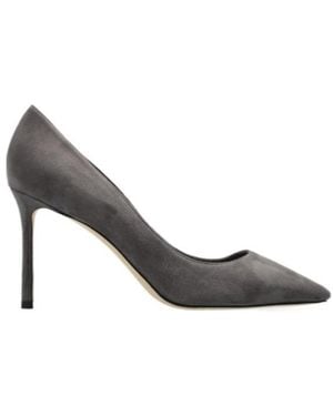 Jimmy Choo Pointed-Toe High Heels - Gray
