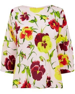 Weekend by Maxmara Printed Long Sleeve Shirt - Pink