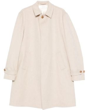 Lardini Virgin-Wool Coat - Natural