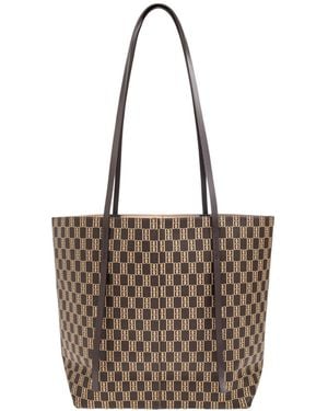 By Malene Birger Abi Monogram Tote Bag - Brown
