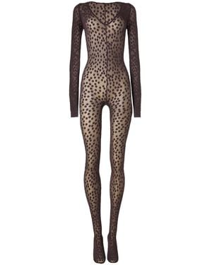 Wolford Dots-Pattern Catsuit - Multicolour