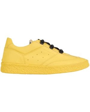 MM6 by Maison Margiela Simple Low-Top Leather Shoes - Yellow